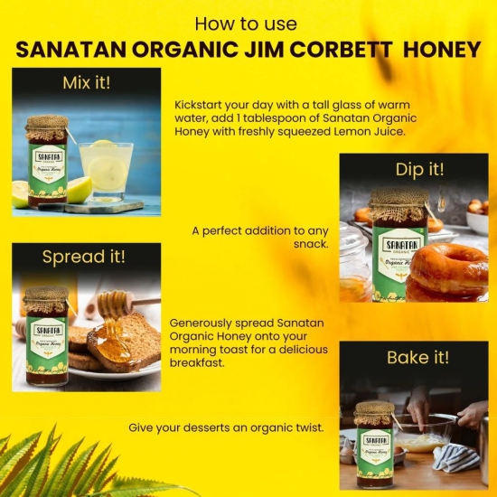 Sanatan Organic Multiflora Jim Corbett Honey- 275 gms