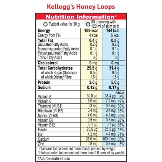 Kelloggs Honey Loops, 300 G Carton