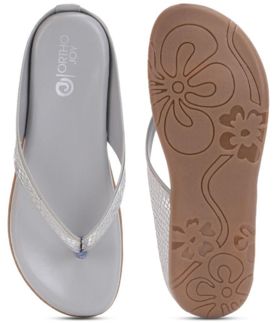 ORTHO JOY - Gray Women's Flats - None