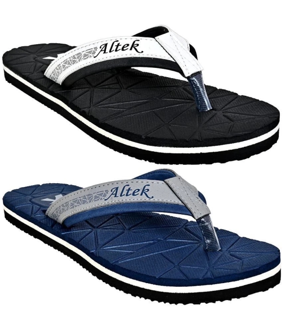 Altek Black Mens Thong Flip Flop - None