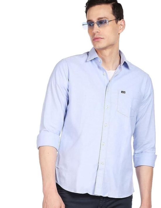 Mens Plane Casual Shirts sky  blue color