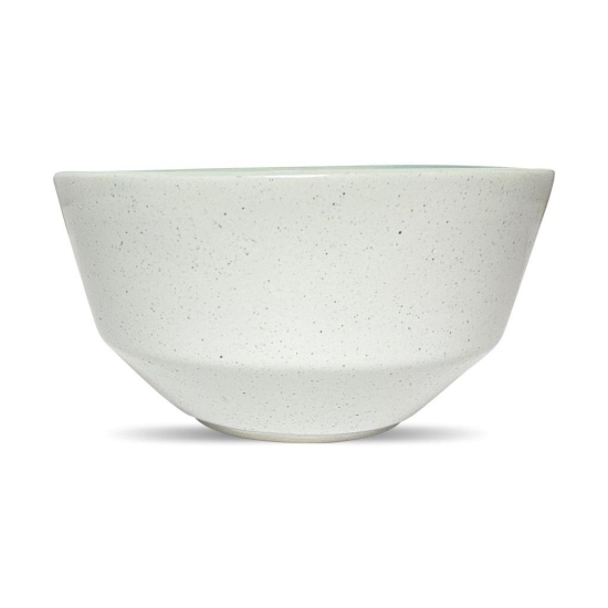 Ceramic Dining Sprinkle Off-white & Green ceramic Serving Bowl