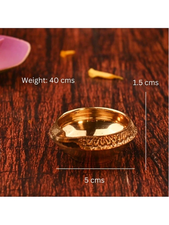 ServDharm Diya 2 Kuber Brass Diya ( Pack of 2 )