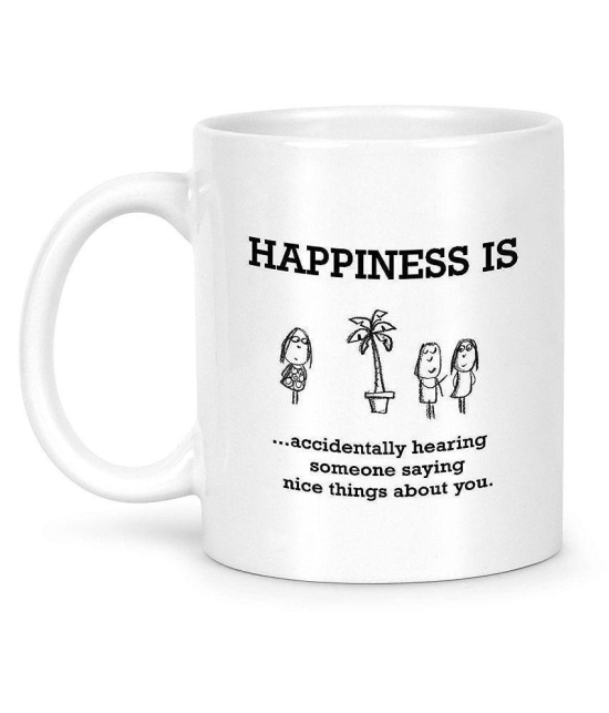 Idream Quote Printed Ceramic Coffee Mug 1 Pcs 330 mL - White