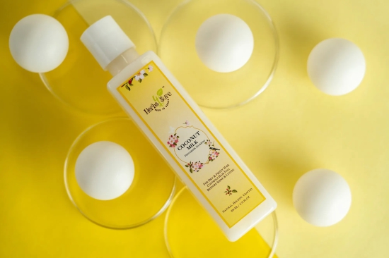 COCONUT MILK & FENUGREEK SHAMPOO- For Dry frizzy Unmanageable Hair- Gives Bounce and Shine to hair-200ml