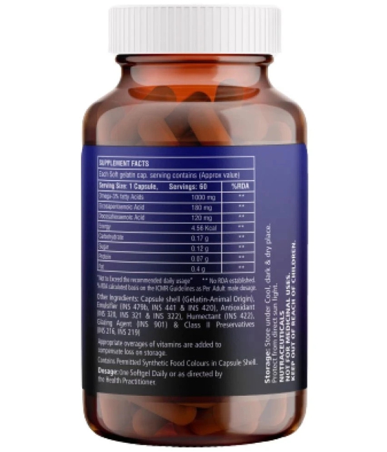 HealthBest - Capsule Omega Fatty Acid/Fish Oil ( Pack of 1 )