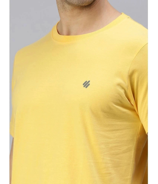 ONN - Yellow Cotton Blend Regular Fit Mens T-Shirt ( Pack of 1 ) - None