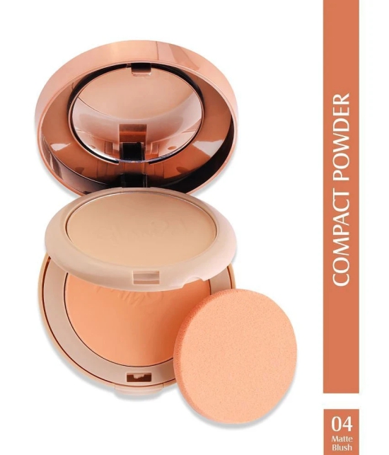 Glam21 2in1 Oil Control Sleek & Soft Compact Powder, Waterproof, Vitamins E & C 20g Blush-04