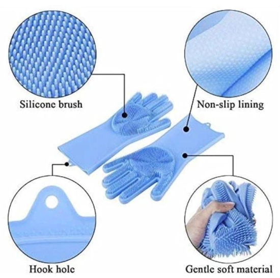 Uttamrobotics Silicone Dish Washing Gloves