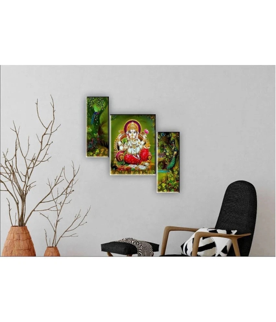 Saf Ganesha modern art MDF Painting Without Frame