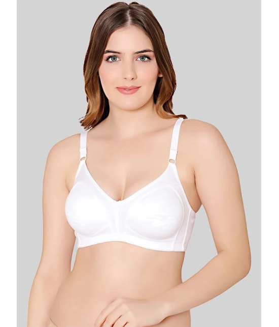 Bodycare White Cotton Blend Lightly Padded Womens Everyday Bra ( Pack of 1 ) - None