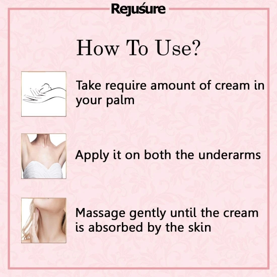 Rejusure Under Arm Cream - Brightens  Pores  Dark Spots  Warts  Underarm Care - 50 gm-Rejusure Under Arm Cream - Brightens | Pores & Dark Spots | Warts | Underarm Care - 50 gm