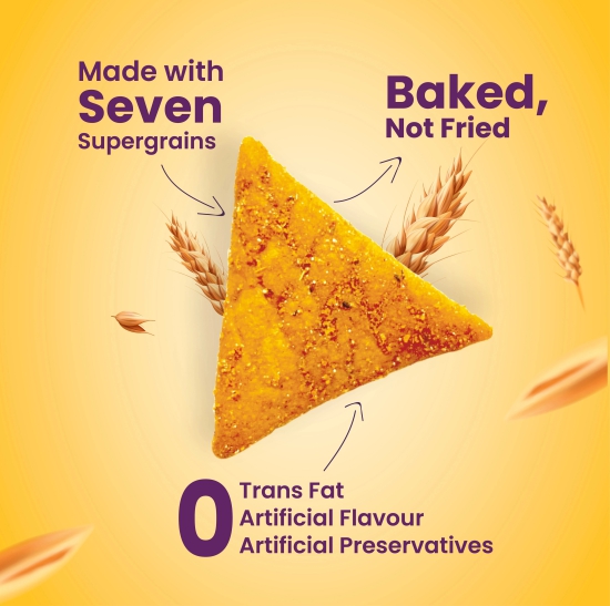 Open Secret Supergrain Chips- Tandoori - Pack of 12