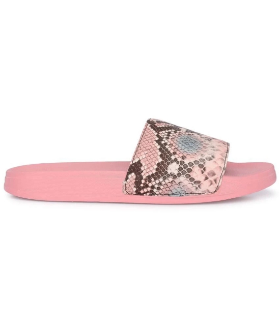 YUUKI - Pink Womens Slide Flip Flop - None