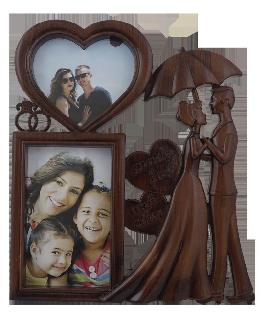 Sigaram Plastic TableTop Purple Collage Photo Frame - Pack of 1