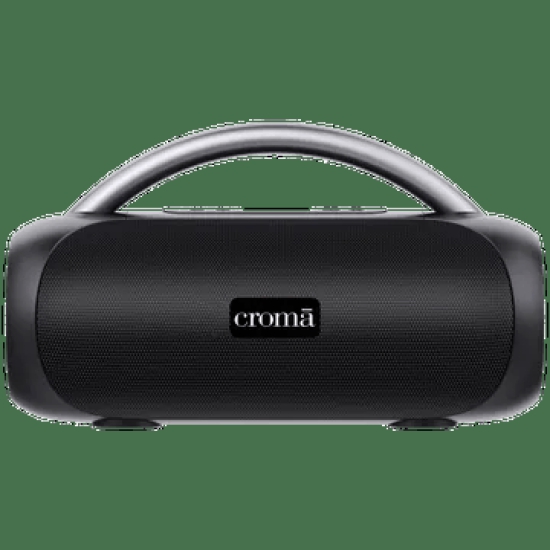 Croma 20W Portable Bluetooth Speaker (Water Resistant, 5 Hours Playback Time, Premium Black