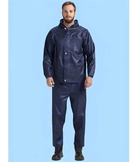 AKTIF Navy Polyester Mens Rain Suit ( Pack of 1 ) - M