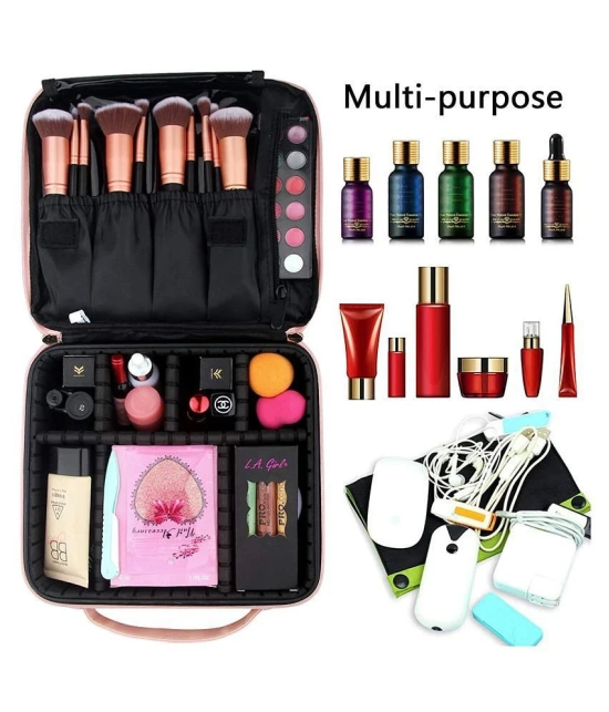 House Of Quirk Pink Makeup Cosmetic Storage Case