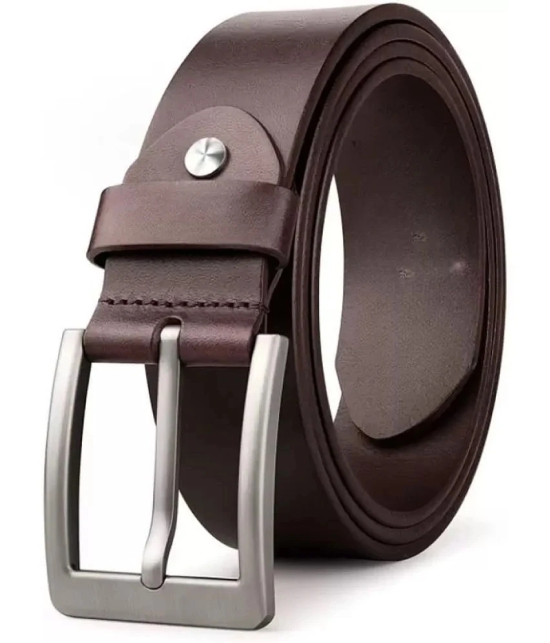 Loopa - Brown 100% Leather Mens Formal Belt ( Pack of 1 ) - None