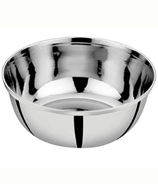 7 Star Traders Serving bowl Stainless Steel Bowl Set 300 mL ( Set of 6 ) - Silver