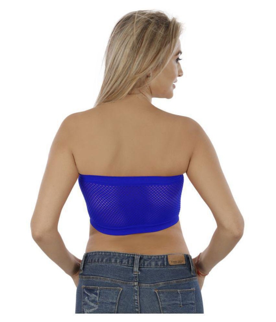 Brazo Cotton Tube Bra - Blue - Free Size