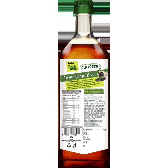 Tata Simply Better Coldpressed Sesame Oil 1L