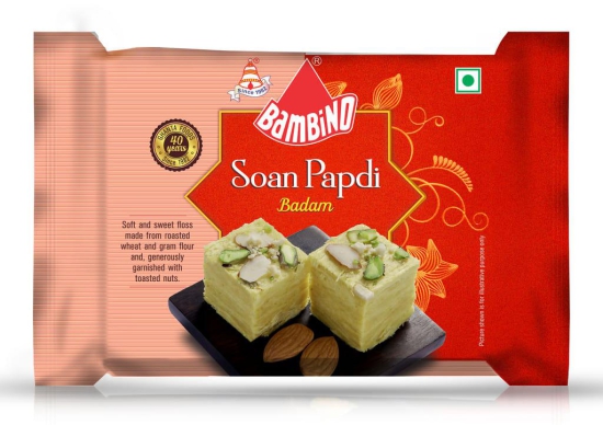 Bambino Soan Papdi Buttersctoch I Badam Each 200 Gms X Pack of 2 (400 Gms) & Bambino vermicelli Payasam Kheer Mix Each 180 Gms X Pack of 2 (360 Gms)