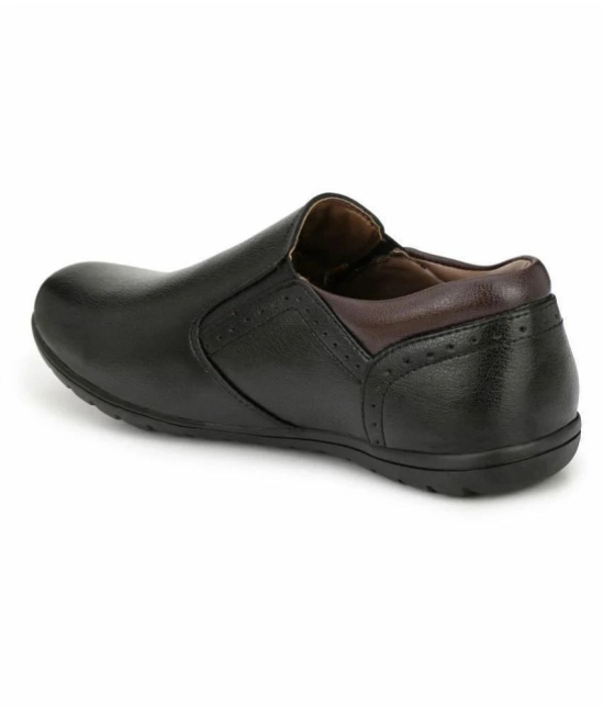 Sir Corbett Slip On Non-Leather Black Formal Shoes - None