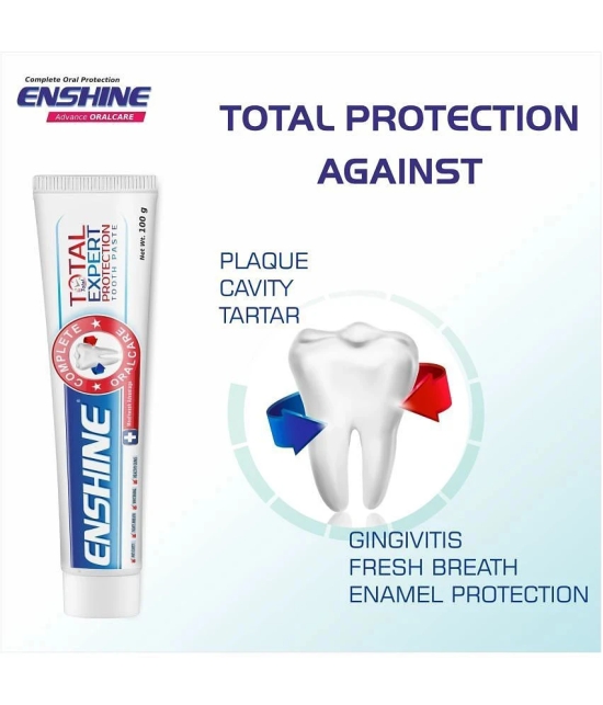 Enshine Total Expert Protection Toothpaste 100g + Mouthwash 150ml + Toothbrush 1pc- Combo Pack