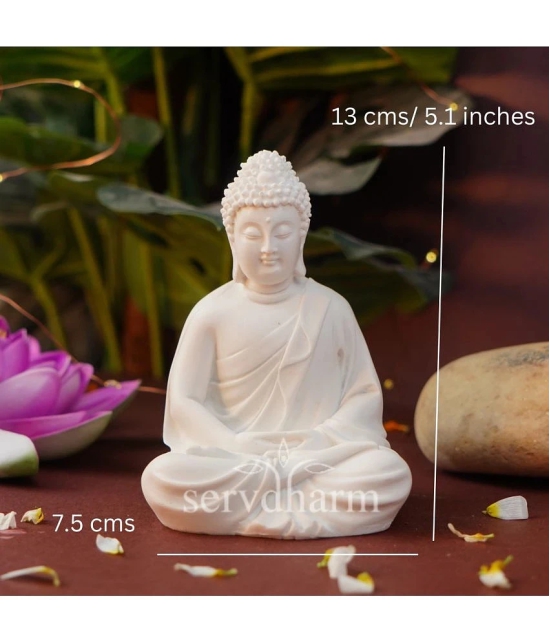 ServDharm Resin Buddha Idol ( 13 cm )