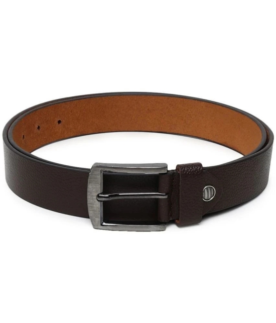 samtroh - Brown Leather Mens Formal Belt ( Pack of 1 ) - None