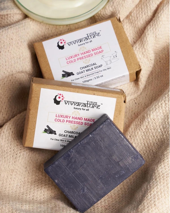 Goat Milk Soap | Activated Charcoal Soap | Charcoal Soap for Skin Whitening