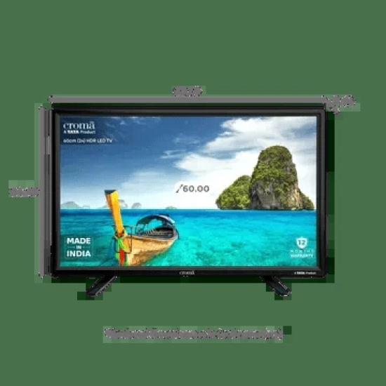 Croma 24 inch HD Ready LED TV with A Plus Grade Panel (2024 model)