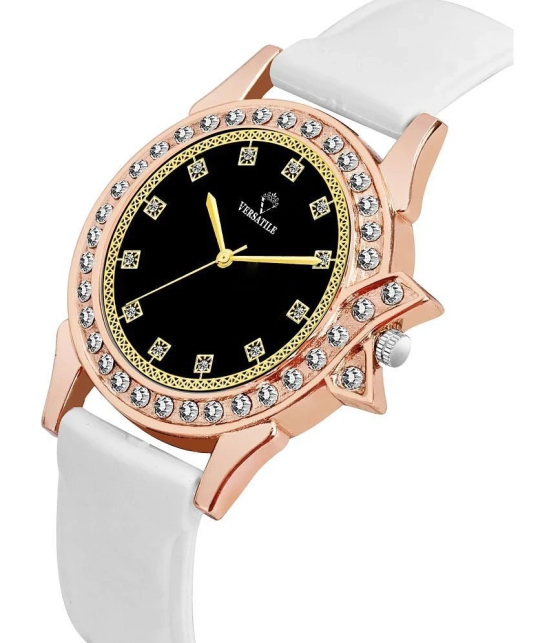 Versatile - White Silicon Analog Womens Watch