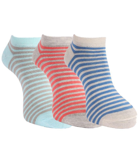 Dollar Socks Cotton Ankle Length Socks Pack of 3 - Multi