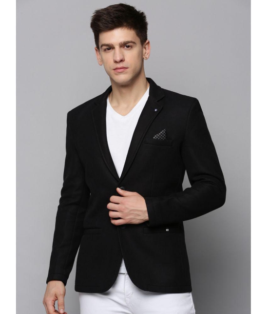 Showoff Cotton Men''s Blazer - Black ( Pack of 1 ) - None