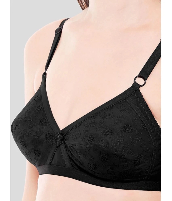 Bodycare Black Cotton Blend Non Padded Womens Everyday Bra ( Pack of 1 ) - None