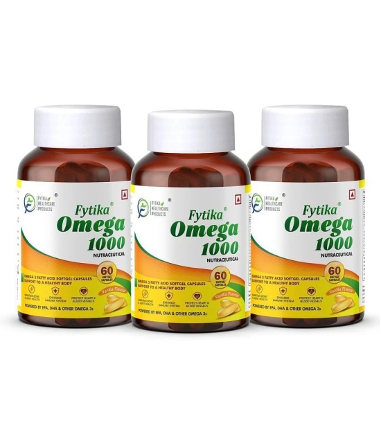 Fytika Omega 1000 (Omega-3 Fatty acids)- (Pack of 3)