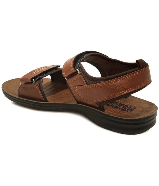 ASIAN - Brown Mens Floater Sandals - None