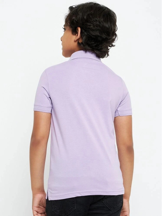 UNIBERRY - Lavender Cotton Blend Boys Polo T-Shirt ( Pack of 1 ) - None