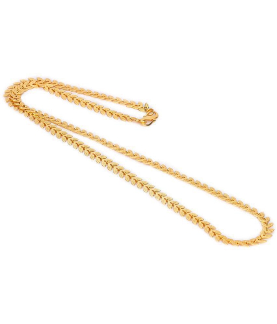 AanyaCentric Combo of 2 Gold Plated 22inches Long Fashion Chain - None