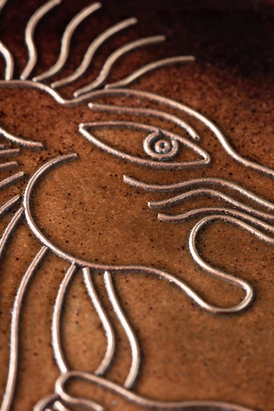 Copper Enamel Animal Series Lion 8