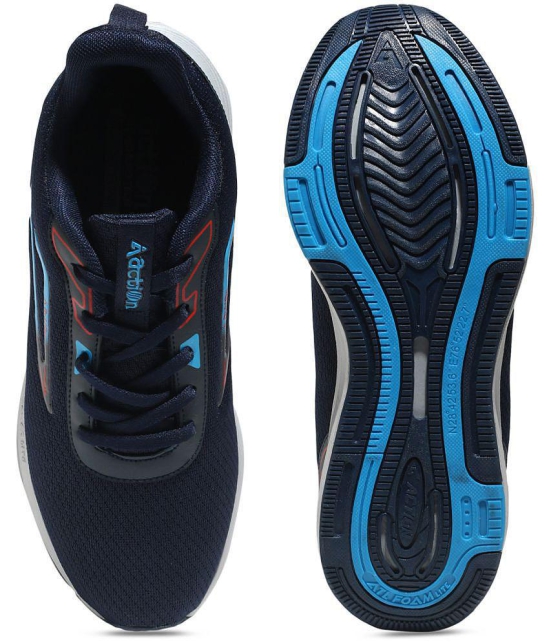 Action Sports Running Shoes Navy Mens Sports Running Shoes - None