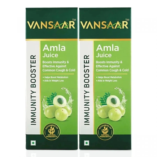 Amla Juice | 100% Cold Pressed | For Hair Growth & Detoxification | 75 Wild Amlas Per Bottle 1L (Packs)-1 ltr X 2