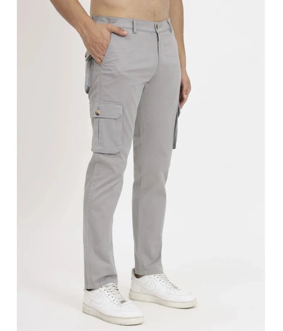 RAGZO Regular Flat Mens Cargos - Light Grey ( Pack of 1 ) - None