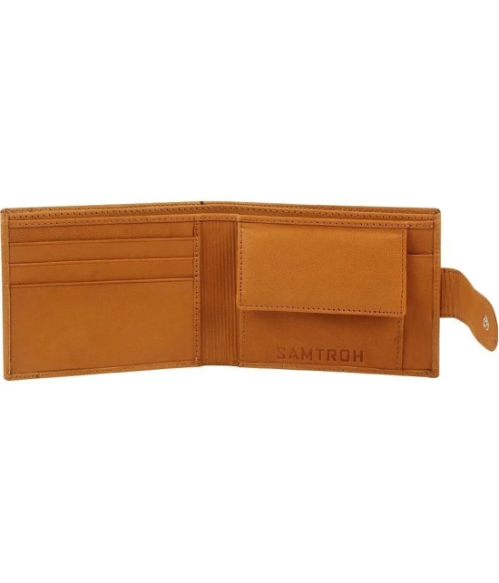 samtroh - Leather Mustard Mens Regular Wallet ( Pack of 1 ) - Mustard