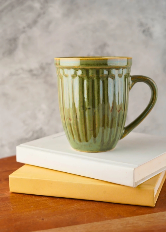 Moss Green Vintage Mug-Set of four