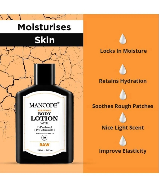 Mancode Raw Body lotion for Man Hand Lotion 200 mL