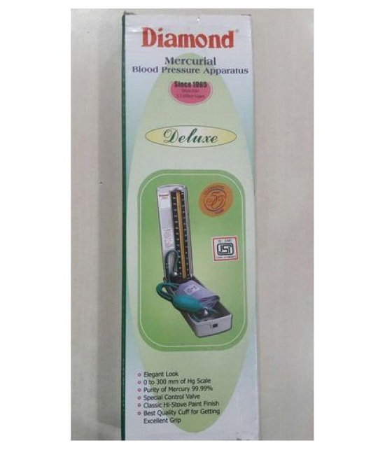 Diamond BP Apparatus Deluxe Model With Velcro Cuff - Mercurial Diamond Mercurial BP Apparatus Deluxe