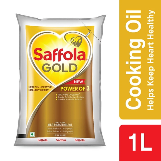 Saffola Gold R B+ Kadi Bld Oil, 1 Ltr